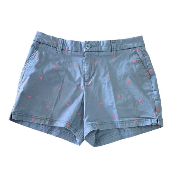 Magellan Happy Camper Lobster Print Shorts Women’s Size 8 Coastal Summer Preppy - Picture 2 of 10